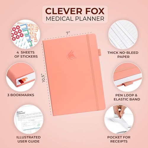 Planificateur médical 12 mois Clever Fox non daté carnet de santé - 2