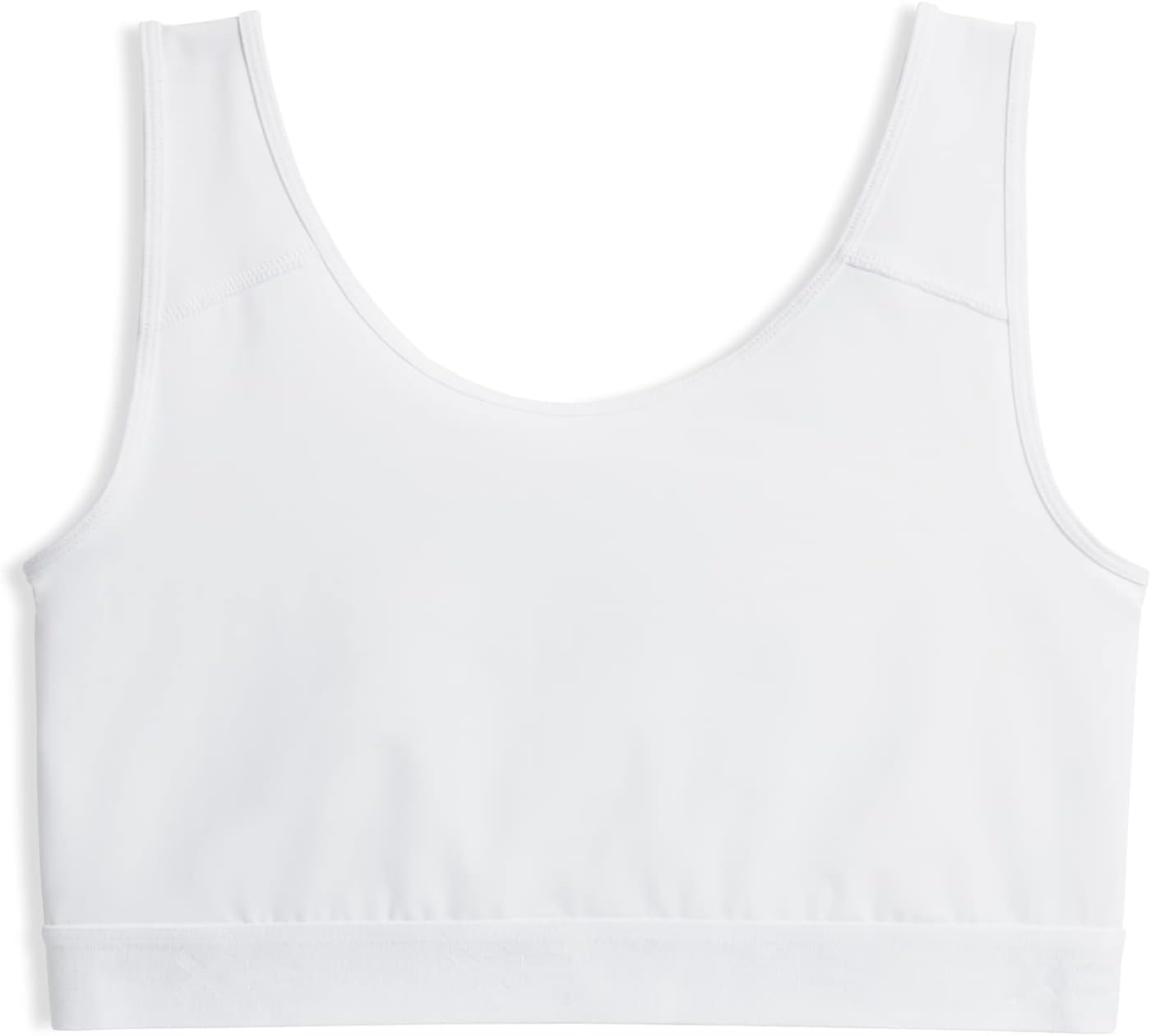 Compression Bra Top for Women, Full Coverage Gender Inclusive Bras, Wireless Medium Support Top No Padding Sports Bra