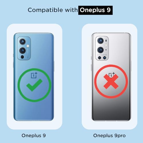 Image of Pikkme Back Cover for OnePlus 9 Mag-Safe Shockproof PC + TPU Protective Case Magnetic Support Bumper Case (Transparent Mag-Safe)