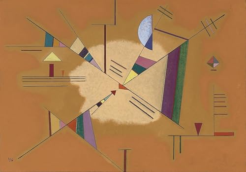 Tableau Kandinsky abstrait 60x90cm pour habiller un mur blanc vide