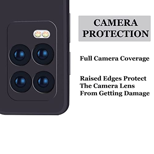 Image of BlazeTech for [ Realme 8 4G / 8 Pro ] Liquid Silicone Back Case Cover Flexible |Inner Lining| with Camera Protection Back Cover for [ Realme 8 4G / 8 Pro ] - Black