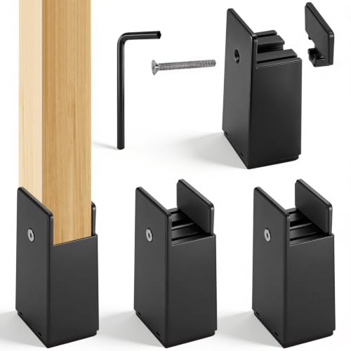 4 Piezas Elevadores de Cama, 10cm Elevador Mesa Ajustables de Ancho 10-37mm