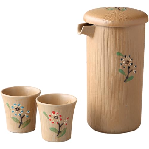 エールネット(Ale-net) 酒器 W9.3×D9.3×H15cm 手描青小花切立酒器揃 磁器 瀬戸焼 日本製