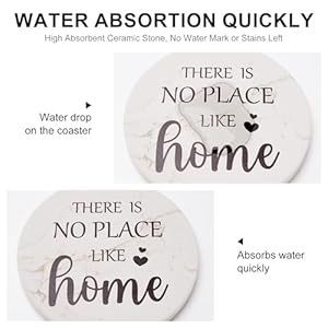 Housewarming Gifts for New Home Farmhouse Decor Coasters Set of 6 Pack Ceramic Coasters for Coffee Table Cup Coasters Modern House Warming Gift Decorations Coster Cute Marble Drink Coasters Set Housewarming Gifts for New Home Farmhouse Decor Coasters Set of 6 Pack Ceramic Coasters for Coffee Table Cup Coasters Modern House Warming Gift Decorations Coster Cute Marble Drink Coasters Set