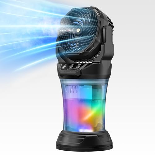 Misting Fan Portable,Rechargeable Misting Fan With Remote,Portabl...