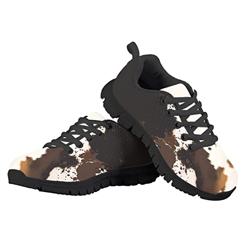 MARSVOVO Walking Shoes for Boy Girl Flexible Athletic Lightweight Breathable Lace-up Girl Running Shoes Most Comfortable Classic Printed Casual Fashion Non Slip Play Kids Running Shoes4