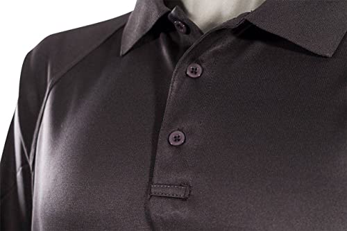 La Police Gear Men's Operator Performance Tactical Short Sleeve Polo Shirt, Anti-Wrinkle Professional Uniform Polo For Men - Black - Medium #TOP1