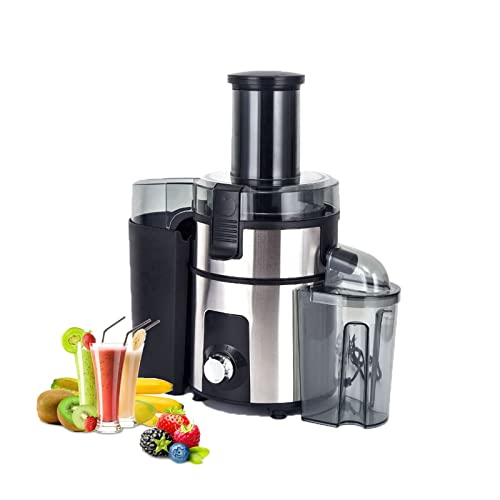 MIIKHI Wide Chute Slow Masticating Juicer Extractor Big Mouth Cold Press Juicer Extract 3 in 1 Juice Fountain Quiet Motor for High Nutrient Fruit & Vegetable Juice
