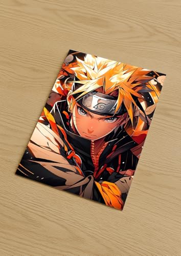 Image of NIJUKA Anime Printed Metal sheet Poster For Home And Room Decoration | For Anime Art Fans Boys And Girls (Naruto fan art)