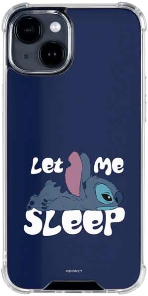 Skinit Clear Phone Case Compatible with iPhone 14 - Officially Licensed Disney Lilo and Stitch Stay Weird Design