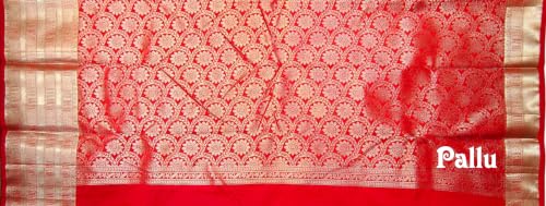 Image of VFCollections Women's Traditional Handloom Kanchipuram Silk Pure Pattu Sarees | Rich Zari Woven Design | Bridal Saree | Unstitched Blouse