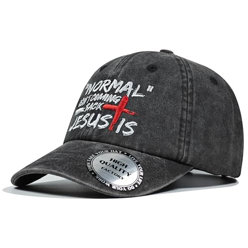 Image of Christian Hats for Men Women,Jesus Cross Hat Christian Religious Gifts for Birthday /Christmas