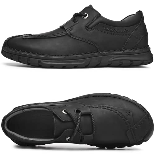 Men's Leather Casual Shoes Fashion Sneakers Driving Loafers Walking Shoes for Men2
