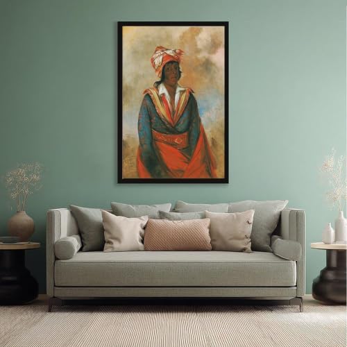 Impression sur toile George Catlin déco murale Choctaw 61x91 cm