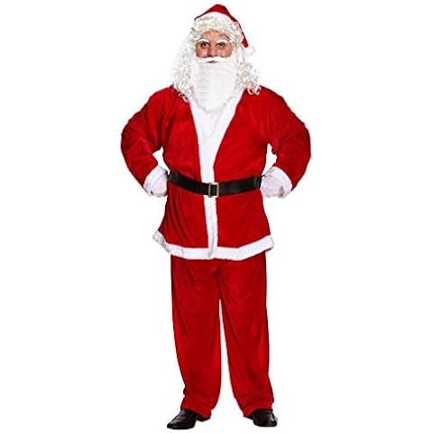 Mens Adult Deluxe Santa Suit Fancy Dress Costume Plus Size XXL Cover