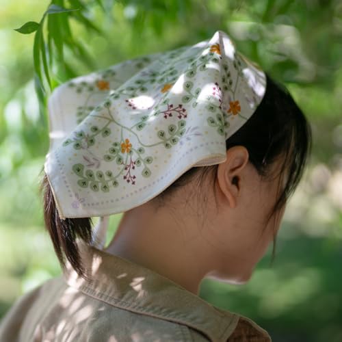 Image of WHTE MOSS Bandana - 100% Cotton Extra Soft Scarf Handkerchief for Men & Women