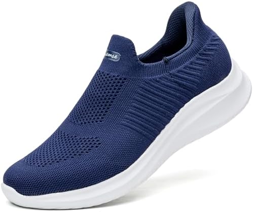 （14:30時点） [フォクスセンス] スニーカー スッと履ける 【理学療法士推薦】 ウォーキングシューズ メンズ レディース スポーツ ランニングシューズ ローファー カジュアル 紐なし 世界一快適 通勤 歩きやすい 立ち仕事 軽量 ブルー 27.5cm T1517-04