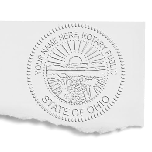 Premium Ohio Notary Public Soft Seal Embosser - 1-5/8 Size, State Board Compliant, Ideal for OH Notary Seal Requirements - Professional Use