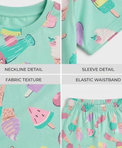 Image of ANTHRILO Sleepwear Shorts Set for Girls| Material: 100% Pure Cotton | Fabric: Skin-Friendly, ensuring a Soft Touch on Delicate Skin| Fit: Regular |Age Range: Suitable for Girls Aged 0-14 Years