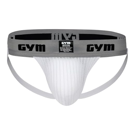Men's Gym Workout Jockstrap with 2" Waistband (White, XXX-Large, 1-Pack)