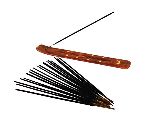 Astek 20 Sticks White Sage Smudging Incense Holder - Get Rid Ghost - Remove Negative Energy from Home - Spirits Kit