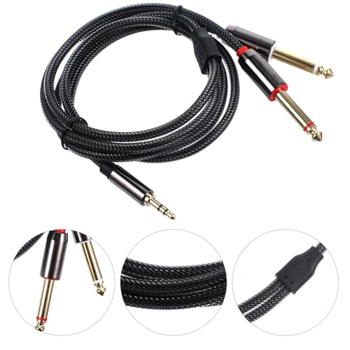 Cable divisor de audio 3.5mm a doble 6.35mm 1m miniatura 4