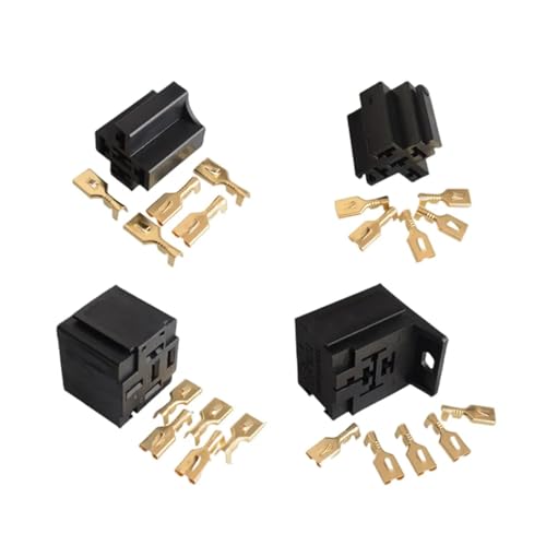 Toma de relé de 5 terminales para coche conector hembra universal para relés de automoción