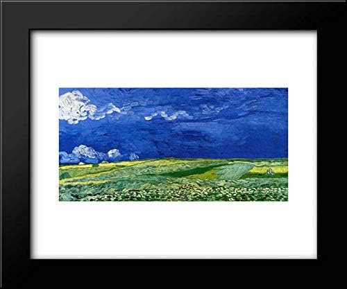 Wheatfields Under Thunderclouds 18x15 Framed Art Print by Vincent van Gogh
