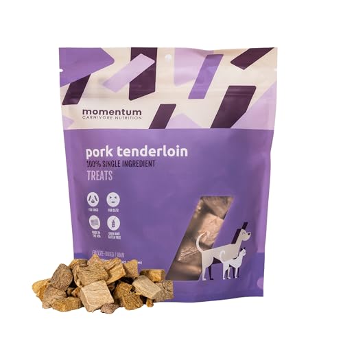 Momentum Carnivore Nutrition Freeze-Dried Pork Tenderloin Dog Treats & Cat