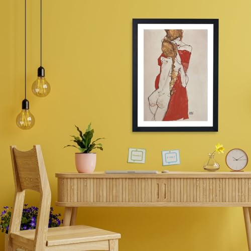 Affiche encadrée Egon Schiele art moderne Spiffing Prints One in Red Medium - 2