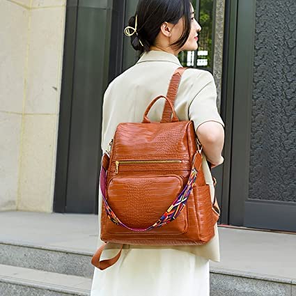 Image of Women High Qulity Multipurpose Backpack Handbag Purse, Travel Backpack Shoulder Bag for Ladies,Girls,Unisex