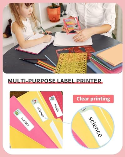 Image of Phomemo D30 Label Maker Tape, Black on Animal Patterns, Vertical Label Tape, Special Shapes, Pre-Cut Self-Adhesive Stickers, Thermal Paper Label Tag, 14mm x 40mm, 3 Rolls