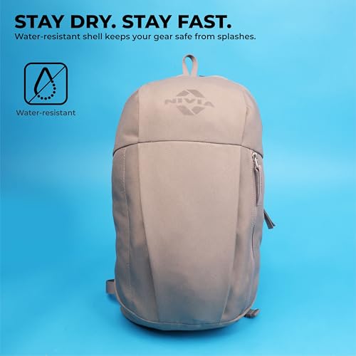 Image of Nivia Pulse Junior 2.0 Backpack For Men & Women, Water-Resistant Sports Backpack, Lightweight, Durable 600D Polyester, Double-Zip Main Compartment & Secure Front Pocket, Capacity-10 Litres