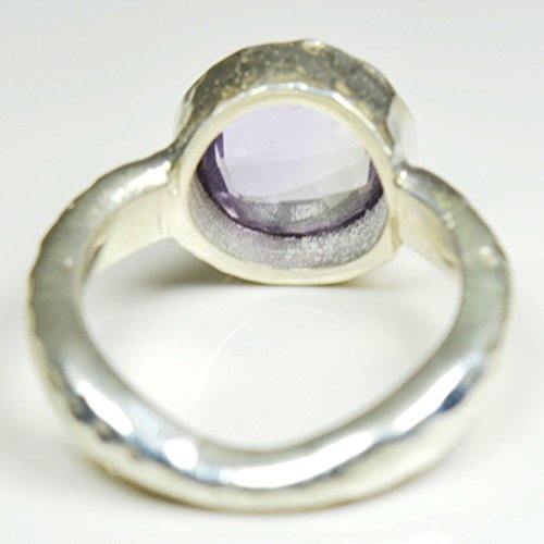 Bague améthyste violette en argent : le cadeau de naissance idéal - 6