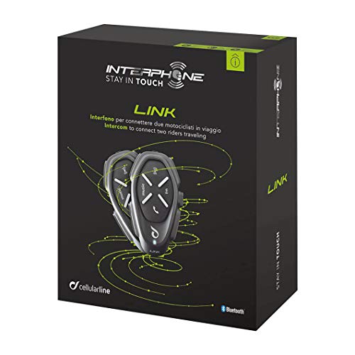 Kit Intercomunicador Bluetooth Interphone LINK Duplo + Carregador Tomada USB