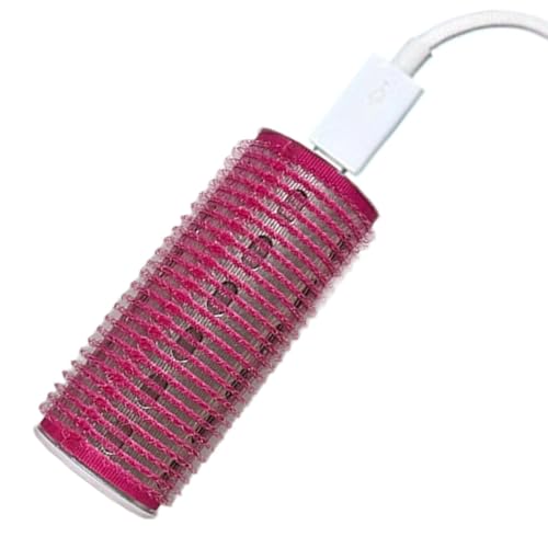 Rizador de pelo rizado eléctrico con 6 bobinas, herramienta de peinado rápido calentado, celosía portátil portátil, con pilas, luz y rizos portátiles