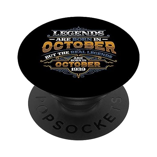 Las leyendas nacen en octubre de 1939 Cumpleaños 84 para mujer PopSockets PopGrip Intercambiable