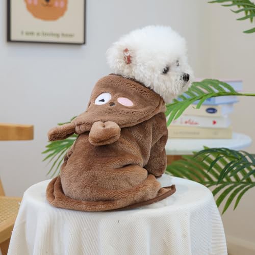 Bata para perros con capucha absorbente y seca rápido miniatura 6