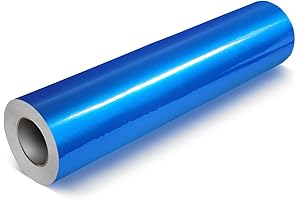 DECO65 3M Reflective Blue Permanent Adhesive Craft Vinyl Roll (12&quot; x 4ft)