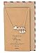 Quan Jewelry Handmade, Mom Daughters Necklace 3 Birds Pendant, Necklaces for Women, Presents for Mama, Grandma, Stepmom, Thank You Appreciation Birthday Card, 16-in to 18-in