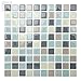 Tic Tac Tile 10-Sheet Peel and Stick Self Adhesive Removable Stick On Kitchen Backsplash Bathroom 3D Wall Tiles in Mosaic MIntgray