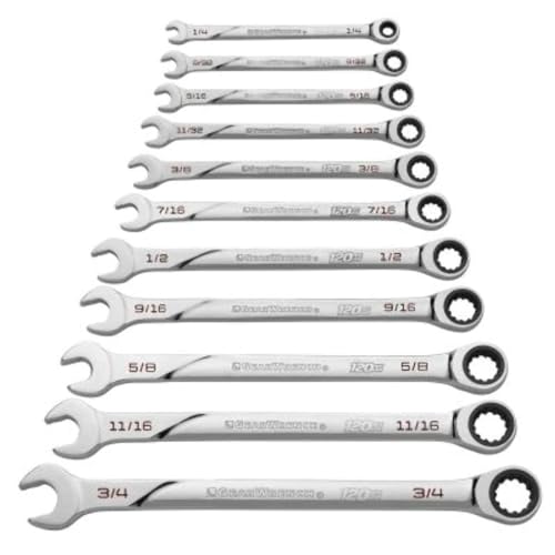 Image of GEARWRENCH Universal Spline XL Ratcheting Combination SAE Wrench Set - 86450