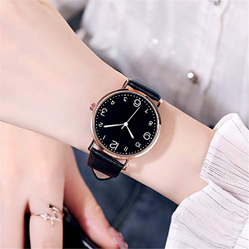 Modischer Gürtel, wilde Frauen- Dekoration, beliebt mit Uhr, lässiges Netz, Damenuhr, Eisenbahnuhren, Schwarz, One Size-2