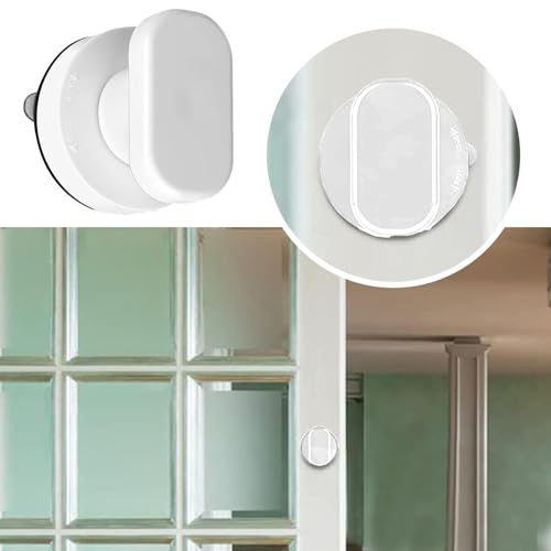Xiciki Lot de 2 Poignée de Porte à Ventouse Poignée Ventouse Baie Vitrée Ventouse Forte Tirer Poignées Poignee de Porte Ventouse pour Verre de Salle de Bain Armoire Tiroir (Blanc) – vue 6