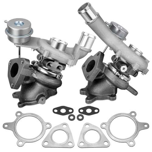 GDUKOP AA5Z6K682CA Left & Right Turbocharger Assembly with Gaskets Compatible