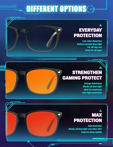 image for TIJN Sleep Glasses with Blue Green Light Blocking, Red Light Lens for 