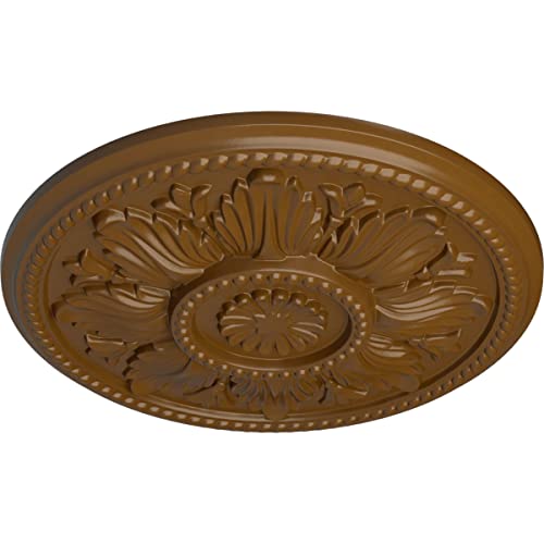 Image of Ekena Millwork CM18EDSTF Edinburgh Ceiling Medallion, Smokey Topaz