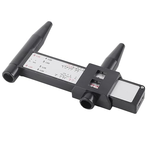 Wheel Bolt Pattern Gauge for 4 5 6 8 Lug, Inch and Metric