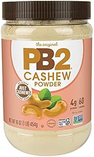 PB2 Powdered Cashew Butter - Cashew Powder with No Added Sugar or Salt [1lb Jar]