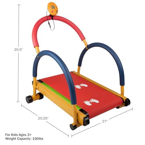 Image of Hey! Play! Kids Exercise Equipment Collection: Strength Training, Cardio, Endurance, and Active Play Essentials - Kids Treadmill